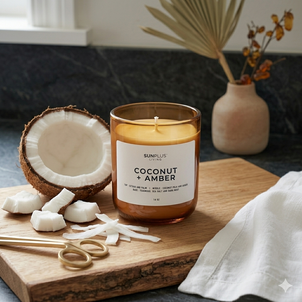 Coconut + Amber Aromatique Candle