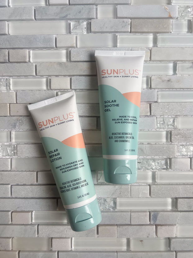 After Sun Hydrating and Cooling Solar Soothe Gel with Aloe, Cucumber, Green Tea, and Chamomile