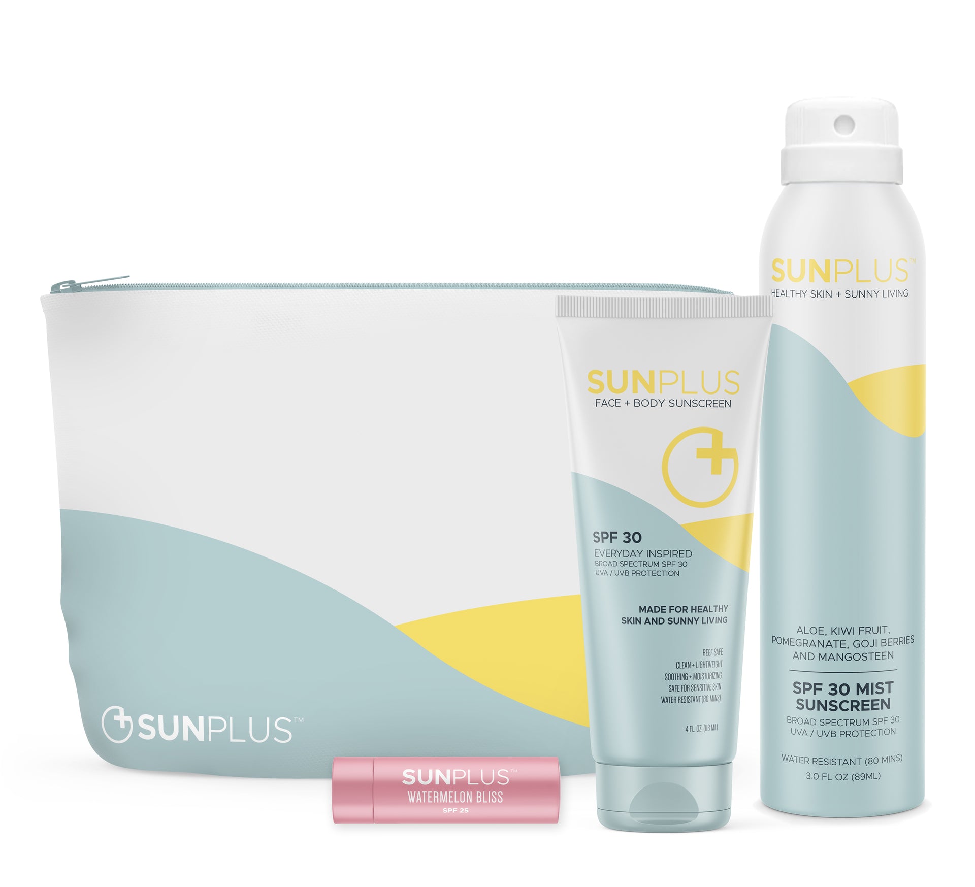 Sun Protection Essentials with Zipper Pouch
