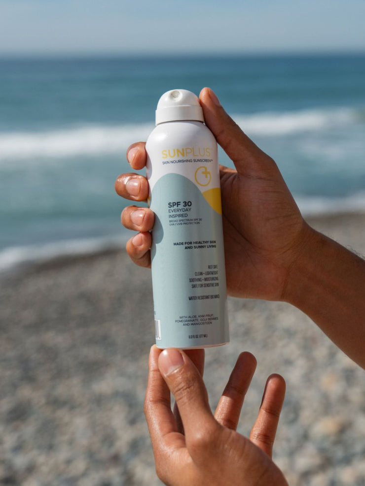 Skin Nourishing Sunscreen Spray SPF 30 - with Aloe, Kiwi Fruit, and Pomegranate